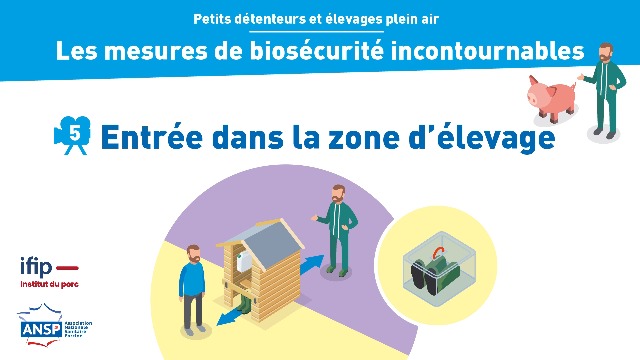 Entrée dans la zone d'élevage